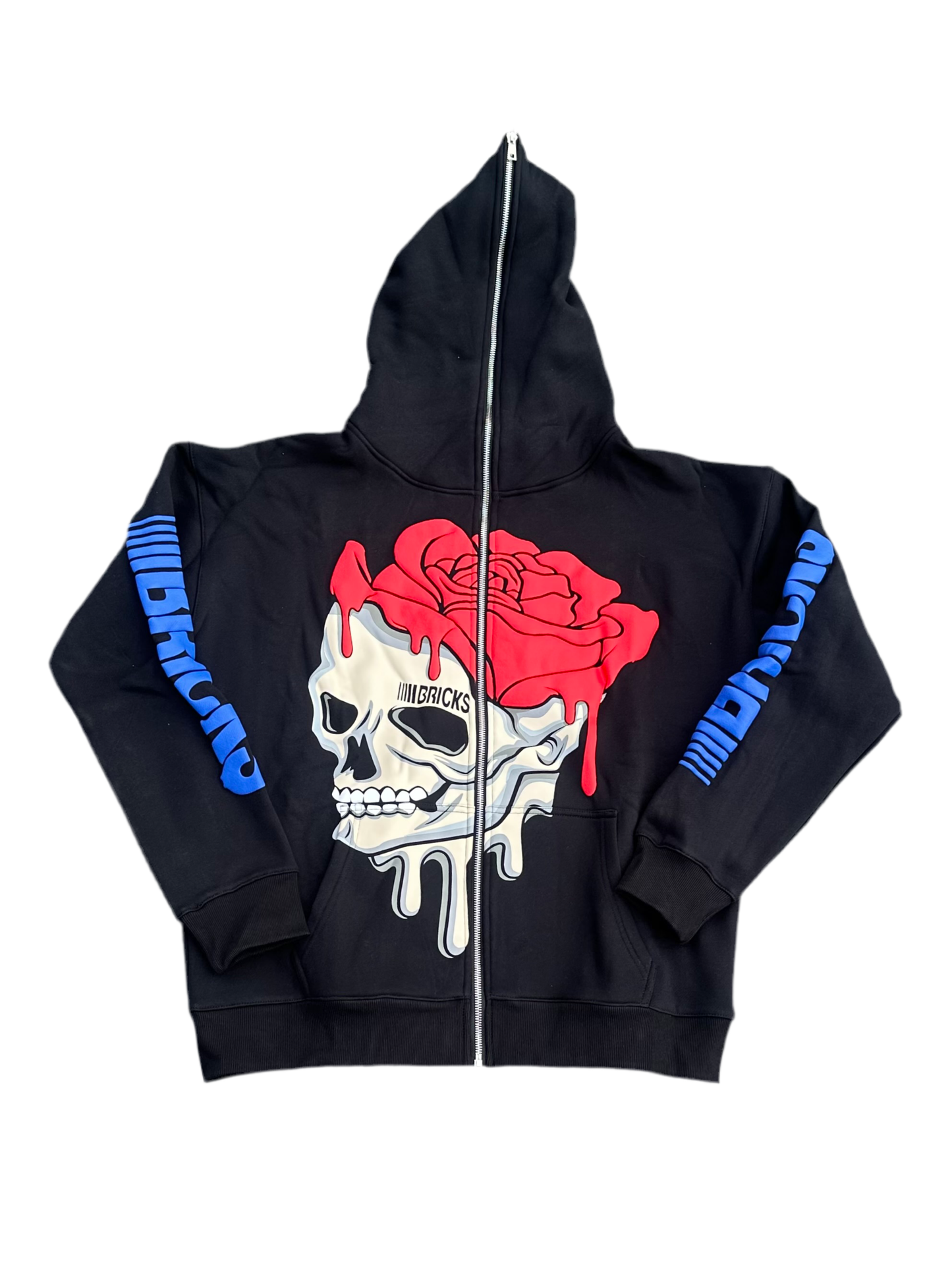 BLACK BRICK$ ZIP HOODIE