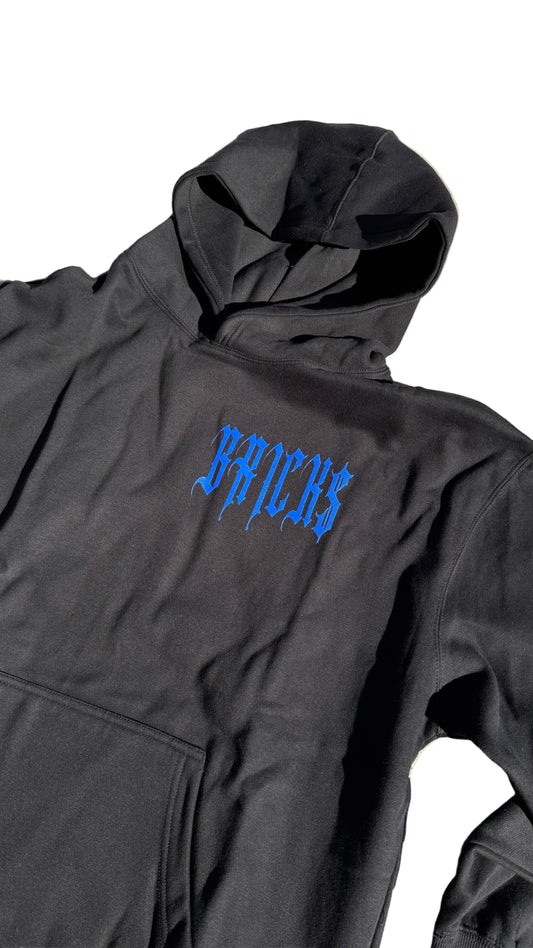 BLACK PULLOVER HOODIE
