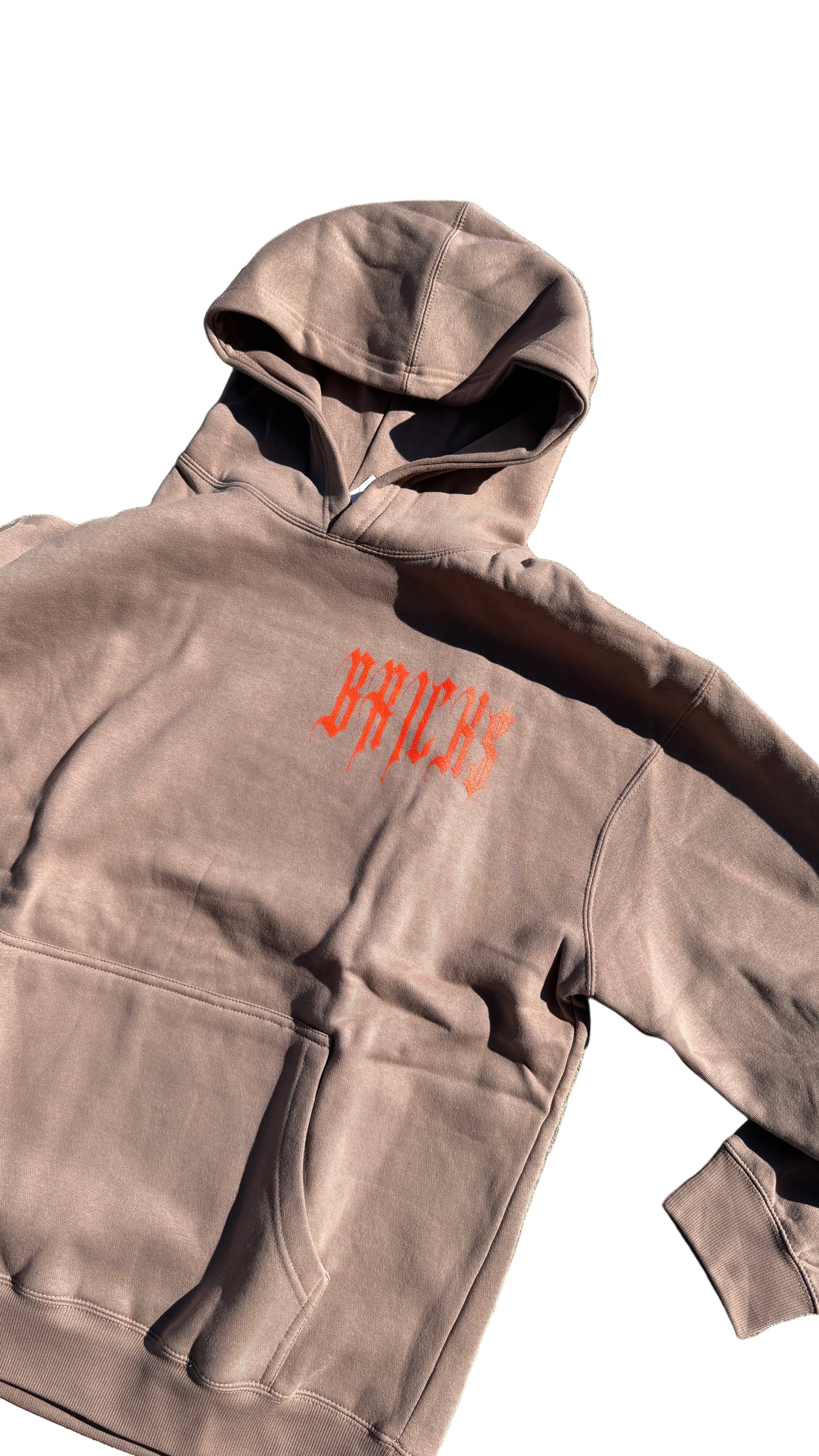 BROWN PULLOVER HOODIE